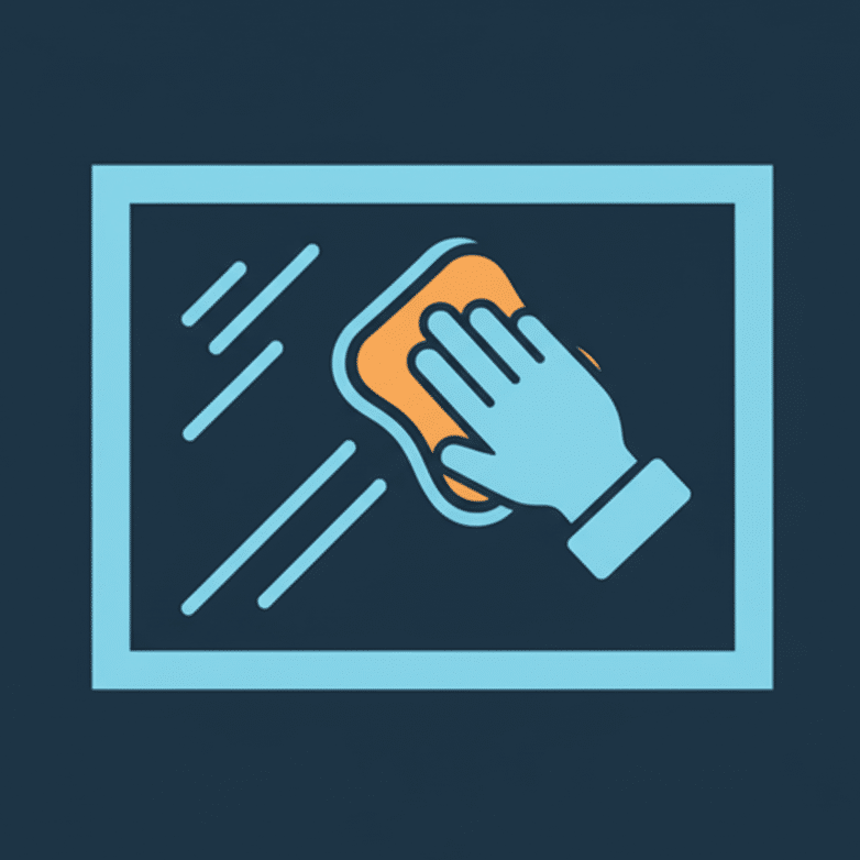 icoon onderhoud schoonkmaken