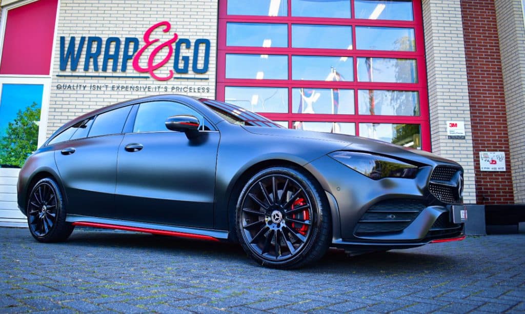 Mercedes CLA met getinte lampen