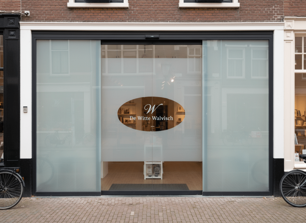 winkel met melkglasfolie