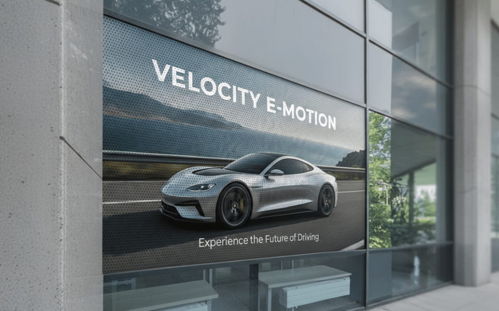 gebouwraam met one way vision