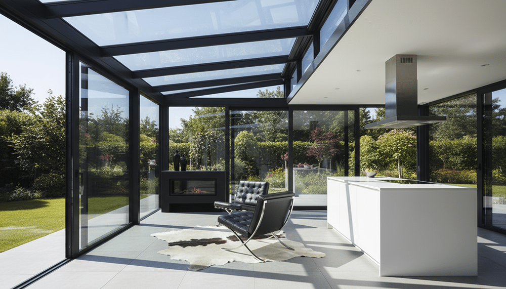 serre met lichte tint warmtefolie