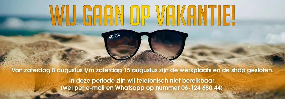 gesloten 8 t/m 15 augustus